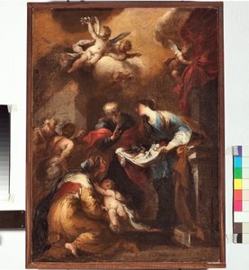 Miracle of St Sitha nebo Citha (malba