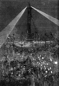 Osvětlení Place de la Bastille v Paříži od Valnay Pere et fils