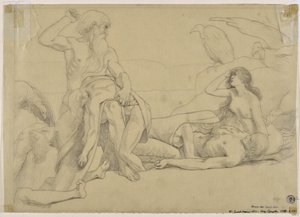 Studie na „“Les tears“ (kresba)