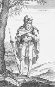 Britský druid ze Stonehenge od Williama Stukeleyho, 1723 od Van Der Gucht