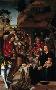 Klanění tří králů - portugalský obraz Vasco Fernandes (Grao Vasco) (v1480-v1543) od Vasco (c.1475 c.1542) Fernandes