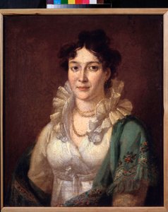 Portrét princezny Isabelly de Conti (Portrét princezny Isabelly de Conti) - obraz Vasilije Andrejeviče Tropinina (Vassili Tropinine) (1776-1857), olej na plátně, cca 1810 - 19. století ruské umění - Muzeum soukromých sbírek v A Pushkin Mu od Vasili Andreevich Tropinin