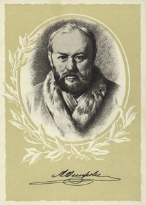Alexander Ostrovskij , ruský dramatik od Vasili Grigorevich Perov