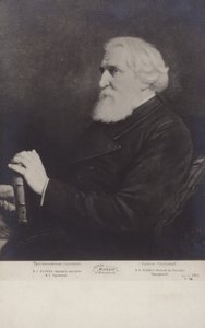 Ivan Turgenev , ruský romanopisec, povídkář a dramatik od Vasili Grigorevich Perov