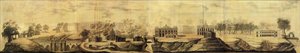Panoramatický pohled na Tsaritsyno Design, 1776 od Vasili Ivanovich Bazhenov