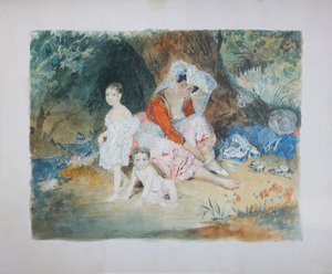 Portrét hraběte Petra Dominika Ludwiga 1832-1887 a hraběnky Marie 1829-1898 zu Sayn-Wittgens od Vasili Semenovich Sadovnikov
