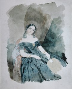 Portrét Leonilly Ivanovny Baryatinské, princezny zu Sayn Wittgenstein 1816-1918, 1846 od Vasili Semenovich Sadovnikov