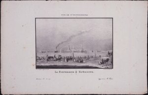Pohledy na Petrohrad. Pevnost Petra a Pavla, 1833 od Vasili Semenovich Sadovnikov