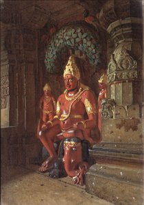 Socha Višnua v chrámu Indra, 1874 od Vasili Vasilievich Vereshchagin