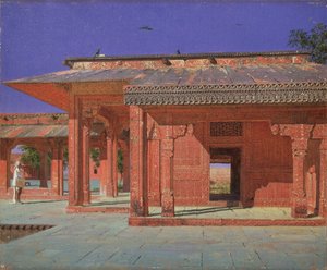 Nádvoří harému v císařském paláci Fatehpur Sikri, 1874-1876 od Vasili Vasilievich Vereshchagin