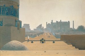 Main Street v Samarkandu, brzy ráno od Vasili Vasilievich Vereshchagin