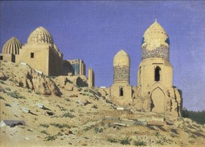 Nekropole Shah-i-Zinda The Living King v Samarkandu, 1869-1870 od Vasili Vasilievich Vereshchagin