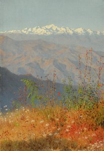 Západ slunce v Himalájích od Vasili Vasilievich Vereshchagin
