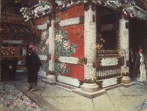 Šintoistická svatyně v Nikko, 1903 od Vasili Vasilievich Vereshchagin