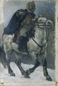 Alexander Suvorov na koni, 1897-1898 od Vasilij Ivanovic Surikov