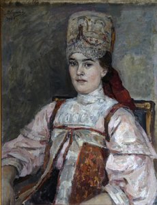 Portrét Natalie Fjodorovny Matveevové, 1908 od Vasilij Ivanovic Surikov