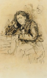 Portrét skladatele Antona Rubinsteina 1829-1894, 1893. od Vasilij Ivanovic Surikov