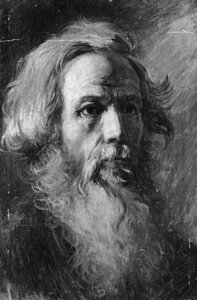 Hlava muže, možná ca. 1870-82.