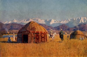 Kirghiz yourta u řeky Chu, 1869-1870, 1965.