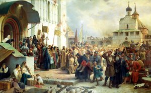 Obležení Trinity Sergius Lavra v Sergiev Posad, 1891.