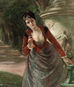 Portrét Mary Paul Astor, manželky Williama Waldorfa Astora (tužka a w/c zvýrazněny bílou barvou na papíře) od Vera Christie