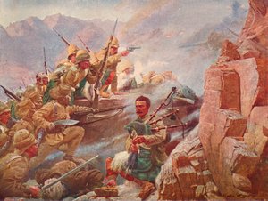 Útok na Dargai Heights prvními Gordon Highlanders a Gurkhy, 1897 1906