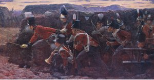Opuštěná naděje v Badajosu, ilustrace z Cassells History of England, 1900s