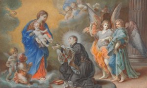 Madonna a dítě se zjevují Saint Louis Gonzaga od Veronica Stern