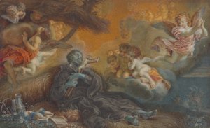 Smrt svatého Františka Xaverského, asi 1750 (olej na pergamenu) od Veronica Stern