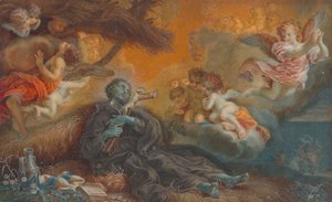 Smrt sv. Františka Xaverského, ca. 1750. od Veronica Stern