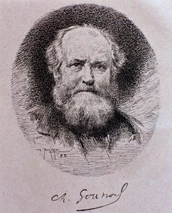 Portrét Charlese Gounoda (kresba