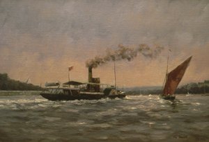 Minulost na Medway (s obnoveným kolesovým parníkem, Kingswear Castle)
