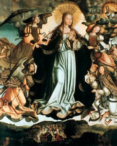 Nanebevzetí Panny Marie, c1491-1518 od Vicente Gil