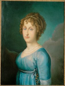 Marie Antonie Sicilská, manželka velkovévody Leopolda II (malba na plátně)