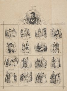 Augustin-Eugène Písař s postavami, 19. století. od Victor Adam