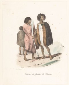 Oblečení válečníků ze Shouraki (Nový Zéland) Kostým des Guerriers de Shouraki (název na objektu) Cesta za objevem astrolábu (název série) Voyage de découvertes de l