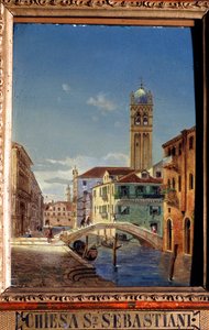 Kostel San Sebastiano, 19. století. od Victor Adam