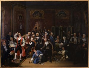 Hugues Bouffe v salonku divadla Theatre des Varietes od Victor Darjou