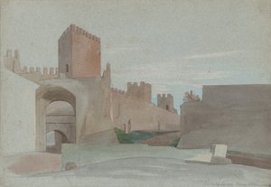 Porta San Lorenzo, Řím od Victor François Eloi Biennourry