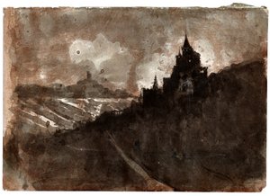 Údolí Rýna, cca 1850 od Victor Hugo