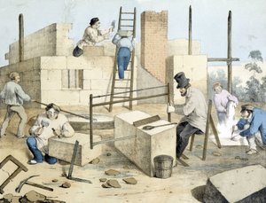 Macon, krejčí a řezačka kamene. Janson litho. 19. století.