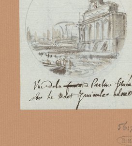 De Aqua Paolo, der Brunnen auf dem Janiculus od Victor Jean Nicolle
