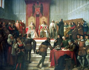 Katoličtí vládci vykonávající spravedlnost od Victor Manzano y Mejorada