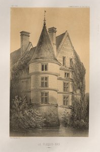 Malebná architektura aneb památky 15. století. A XVI. Století: Francouzské zámky XV a XVI Století: Pl. 68, Le Plessis-Bas (Aisne) od Victor Petit