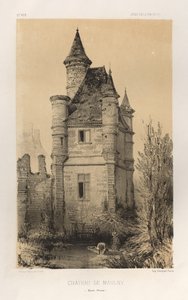 Malebná architektura aneb památky 15. století. A XVI. Století: Chateaux De France XV a XVI Století: Pl.11, Chateau De Maulny (Haute-Marne) od Victor Petit