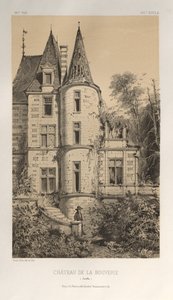 Malebná architektura aneb památky 15. století. A XVI. Století: Zámky Francie XV a XVI. Století: Pl. 29, Chateau De La Bouverie (Sarthe) od Victor Petit