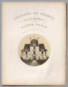 Frontispiece, Brána Château de St Manvieux Calvados, 1860. od Victor Petit