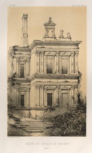 ...pl. 19, Pozůstatky Chateau De Chaumot Yonne, 1860.