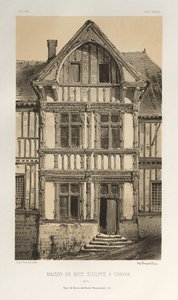 ...pl. 25, Maison En Bois Sculpte A Cravan Yonne, vydáno 1860. od Victor Petit