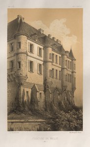 ...pl. 35, Chateau De Mello Oise, 1860. od Victor Petit